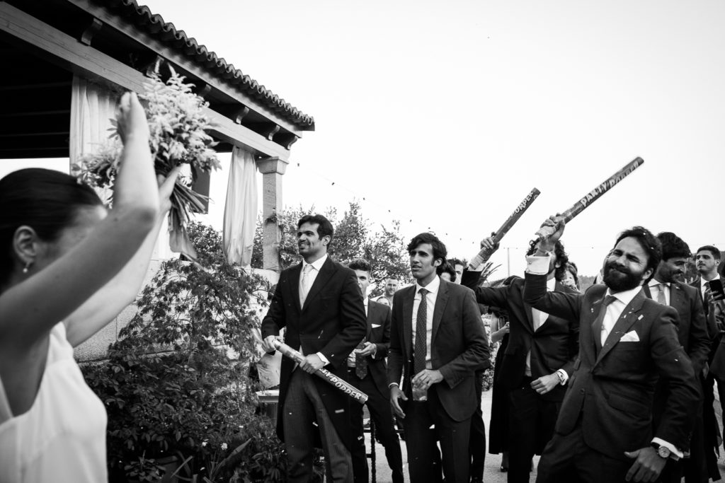 Fotografía de boda invitados en la fiesta