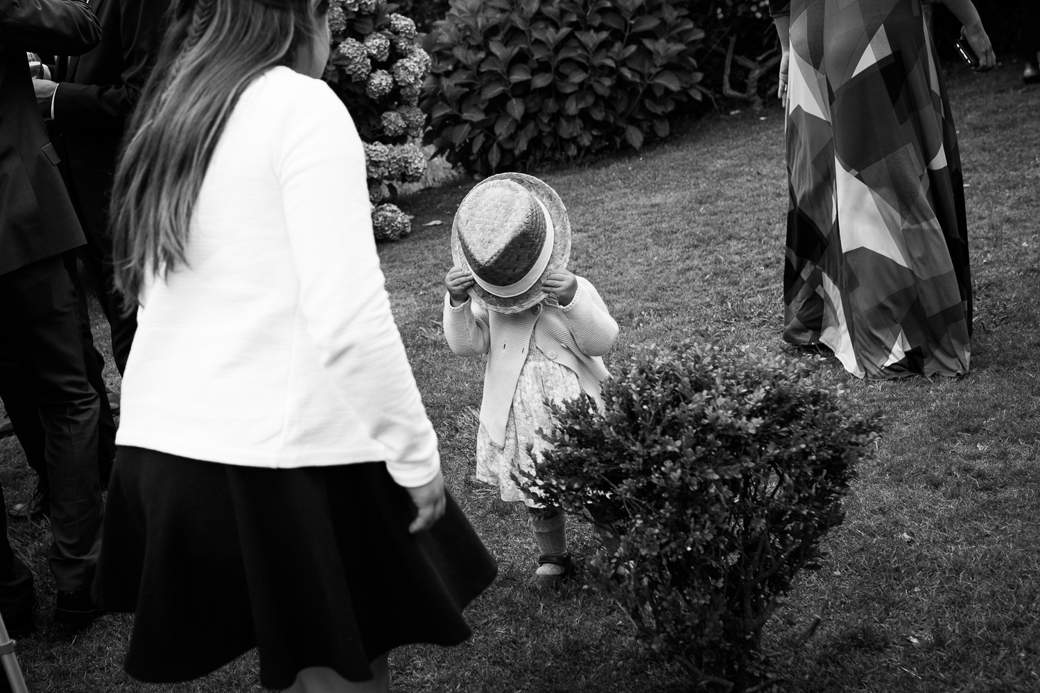 Fotografia de boda niña con sombrero